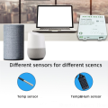 ARELENE Tuya Smart WiFi 4 Channel Relay with Temperature Humidity Sensor Passive Dry Contact Switch RF433 for Alexa (A). 