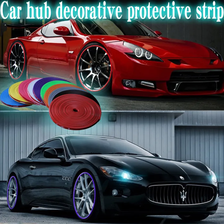 Violet Motor Rim NEW 【Special offer】Car Vehicle Color Wheel Rims Protectors Decor Strip ...