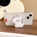 Dog, Korean-style cute stand, magnetic small TokPad suitable for 14 cartoon stands, grip, TokGriptok phone stand, supports iPhone 15 Magsafe Smart.. 
