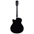 Kadence Frontier Series,Black Acoustic Guitar With Die Cast Keys Combo (Bag, Strap, Strings and 3 picks). 