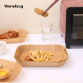 Wenefang Rectangular Air Fryer Disposable Paper Kitchen Air Fryer Liner Paper Mats Non-Stick Oil Baking Paper Pad for Oven Kitchen Tool. 