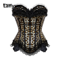 Aixuan {} Pink Corsets for Women Lingerie Leopard Corset Top Plus Profesional New Size Gothic Lace Floral Corset Bustiers Red White. 