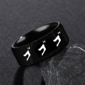 Vylon LWS33044 Cincin Perak Custom Cosplay Anime Rings Stackable Hip Hop Stainless Steel Band Jojos Bizarre Adventure Ring For Men. 