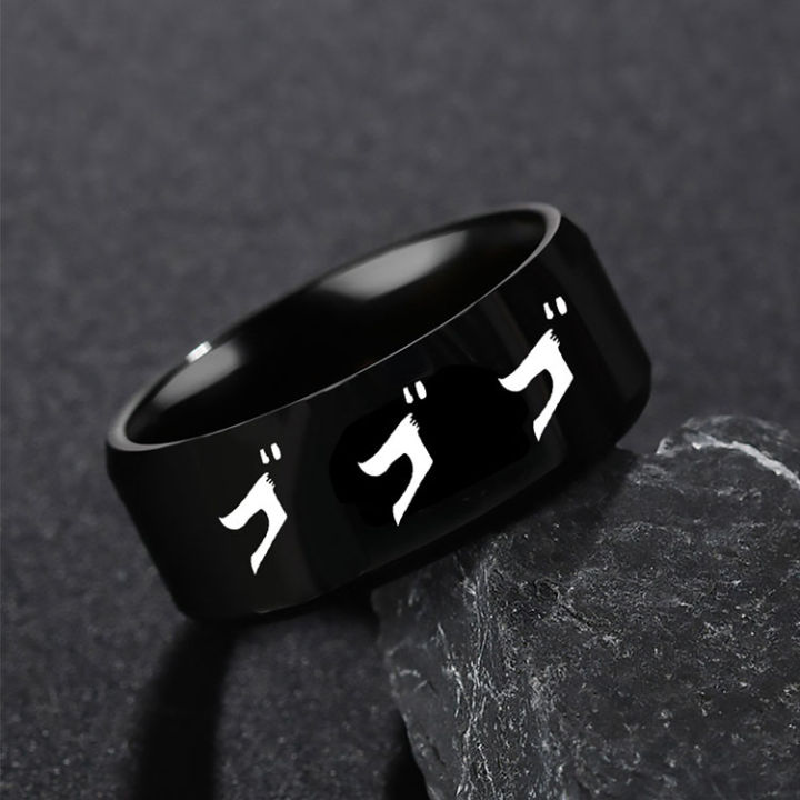 Vylon%20LWS33044%20Cincin%20Perak%20Custom%20Cosplay%20Anime%20Rings%20Stackable%20Hip%20Hop%20Stainless%20Steel%20Band%20Jojos%20Bizarre%20Adventure%20Ring%20For%20Men%20-%20Image%203