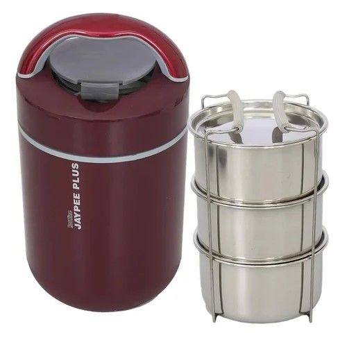Jaypee Plus Hottline, Electric Lunch Box, 3 Stainless Steel Container