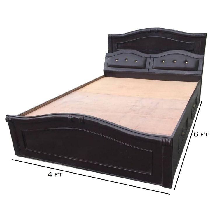 Dark Brown King Size Bed ( 4ft X 6ft )