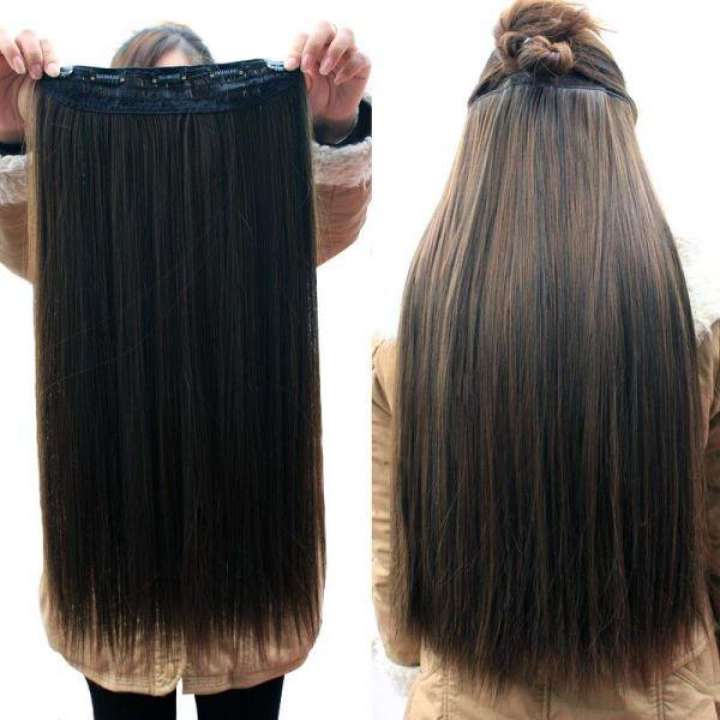 5 Clip Hair Extension Straight Golden Color Daraz .np