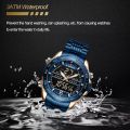 NAVIFORCE NF9195 Men Watch Dual Display Stainless Steel Top Waterproof Sport Digital Fashion Relogio Masculino. 