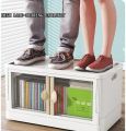 Stackable Under Bed Storage Container, Foldable Clear Storage Box With Portable Handle, Multifunctional Storage Cabinet-(Five Layer). 