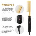 Hot Comb Electric Straight Comb Hair Curler Hair Straightener Curling Iron Hair Curler Comb Hair Tools,EU Plug. 