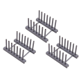 Plastic Dish Plate Drain Rack,Kitchen Tableware Drying Storage Multifunctional Cup Dish Storage Rack,Tray Holder Grey. 