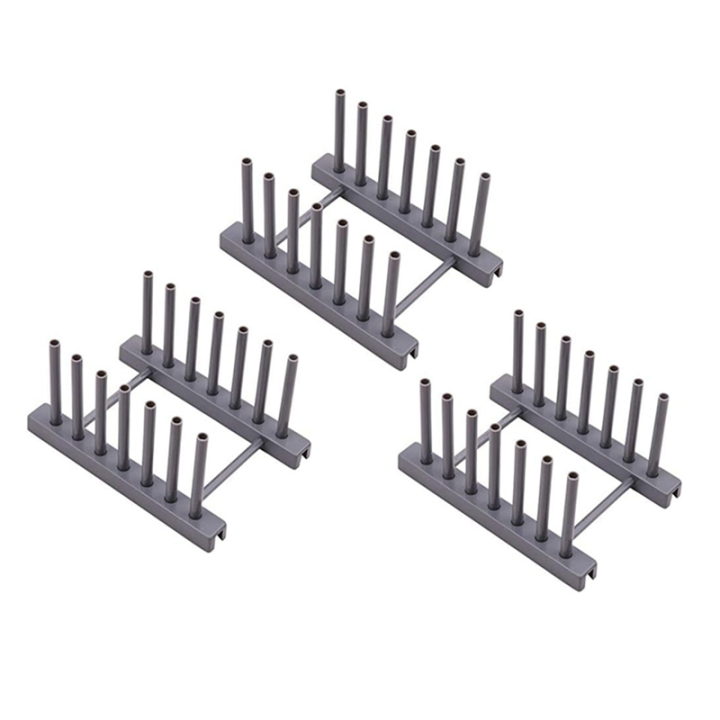 Plastic Dish Plate Drain Rack,Kitchen Tableware Drying Storage Multifunctional Cup Dish Storage Rack,Tray Holder Grey