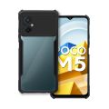 Transparent Back Cover Case with Black Border for Poco M5 4G / 5G. 