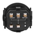 JINMY 2X 12V/24V/36V/48V/72V LED Digital Battery Indicator Waterproof Meter Gauge Battery Indicator for Go-Lf Ca-Rt. 