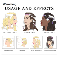 Wenefang Hairdressing curls, stick DIY－no hot head octopus shape with curling iron overnight no hot curls easy salon tool. 