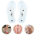 Healthy Acupressure Magnetic Massage Shoe Insole Gel Pad Inner Sole Pain Relief. 