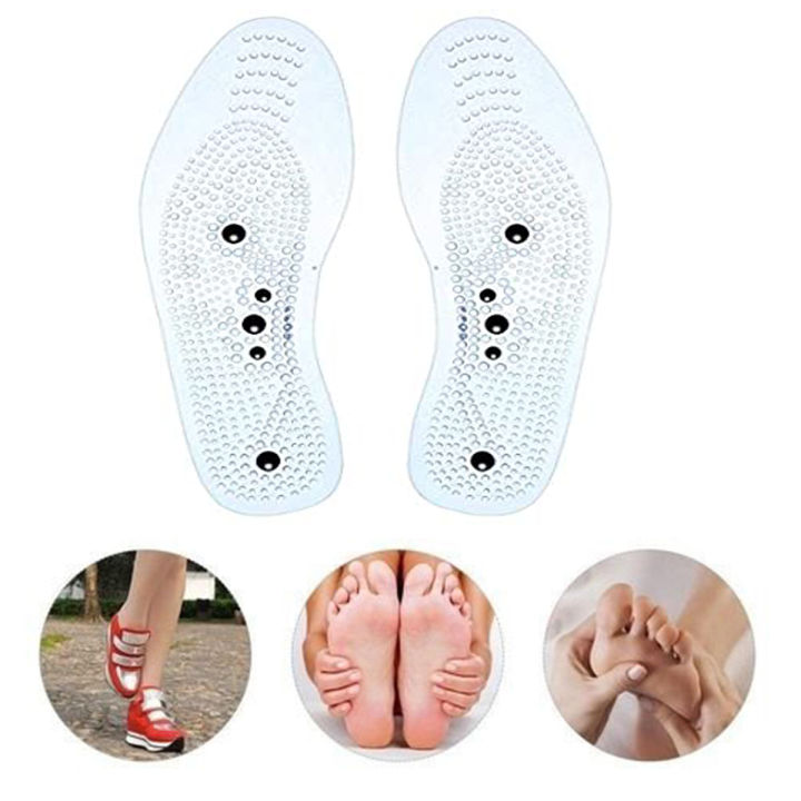 Healthy Acupressure Magnetic Massage Shoe Insole Gel Pad Inner Sole Pain Relief