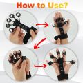 Combo Pack Finger Grip & Counter Hand Grip Strengthener Extensor Exerciser Grip Finger Trainer for Improved Finger Function. 