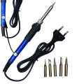 XCY 60W Adjustable Temperature Electric Soldering Iron Kit with 5 Replaceable Tips – Fast Heating, Precision Welding Tool for DIY, Electronics & Circuit Repair. 