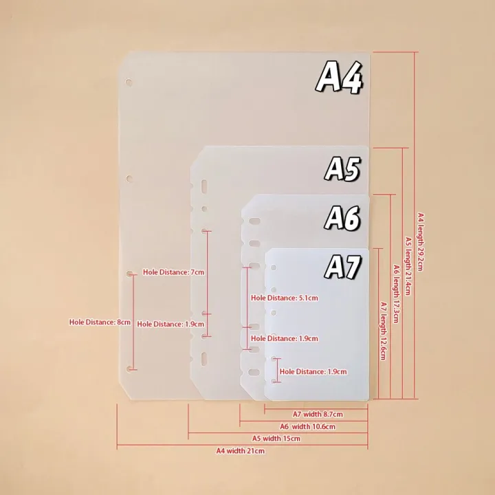 10Pcs%20Durable%20A4%20A5%20A6%20A7%20Notebook%20Divider%20Stationery%20Accessories%20Matte%20Inner%20Paper%20Separator%20Transparent%20PP%20Binder%20Organizer%20Baffle%20For%20Binder%20Planner%20-%20Image%202