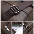 Leather Business File Bag Documents Bag With Laptop Compartment Office Bag For Men. 