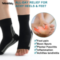 Wenefang Sutuiying 1Pair Ankle Brace, Plantar Fasciitis Sock with Foot Arch Support Fashion Portable Reduces Swelling Heel Spur Pain. Injury Recovery for Sports. 