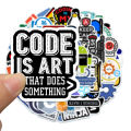 Artsy Home 25/50pcs Cool Developer Programming Coding Geeks Stickers. 