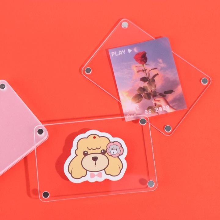 5pcs%20Portable%20Acrylic%20Fridge%20Magnetic%20Photo%20Frame%20Transparent%20DIY%20Card%20Display%20Frame%20Lightweight%20Double%20Sided%20Refrigerator%20Magnet%20Picture%20Frame%20for%20Instant%20Photo%20-%20Image%204