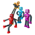 4PCS Cartoon Puzzle Suction Cup Parent-Child Interactive Decompression Toy with Light. 