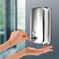 Wall Mounted Stainless Steel Manual Soap Dispenser Washroom Kitchen Bathroom Shower Dispenser 800ML. 