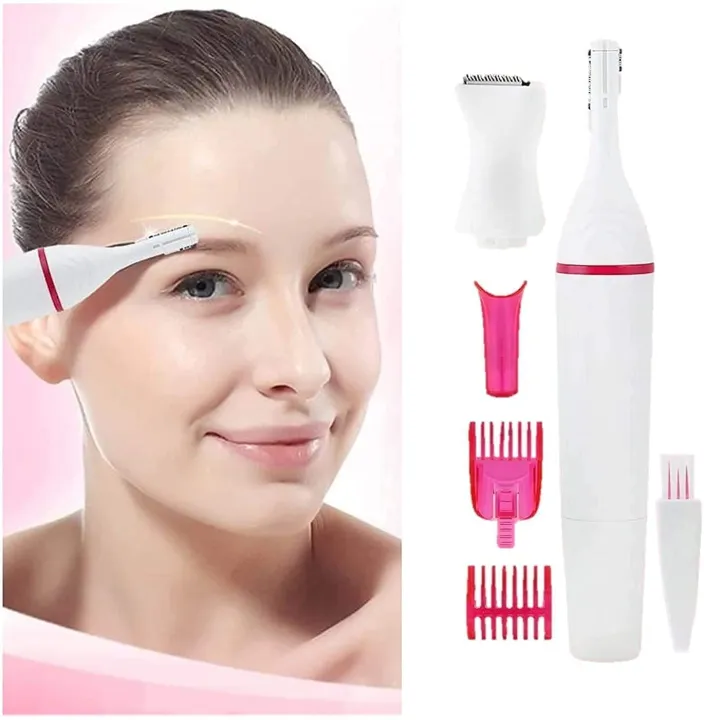 5-in-1%20Sensitive%20Ladies%20Touch%20Trimmer%20Eyebrow,%20Face,%20Underarms%20and%20Bikini%20Hair%20Remover%20for%20Women%20-%20Image%202