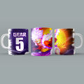 One Piece Anime Wanted Strawhat Crew Monkey D Luffy Gear 5 Nika Man Design Printed Mug Cup For Collection Decoration Gift. 