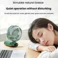 Portable Mini 5 Gears Wind Speed Rechargeable 90° Fold Cooling Handheld Electric Fan Student Dormitory Outdoor Small Fans. 