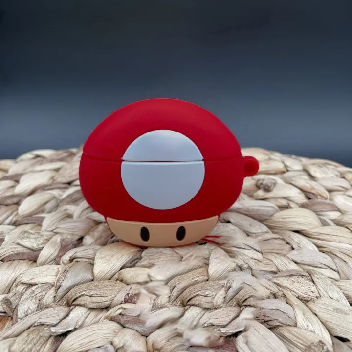 Cute%20Cartoon%203D,%20Silicone%20Protective%20Shockproof%20Earbuds%20Case%20for%20Apple%20AirPods%20Pro%20(Super%20Mario%20Mushroom%20Cover)%20-%20Image%202