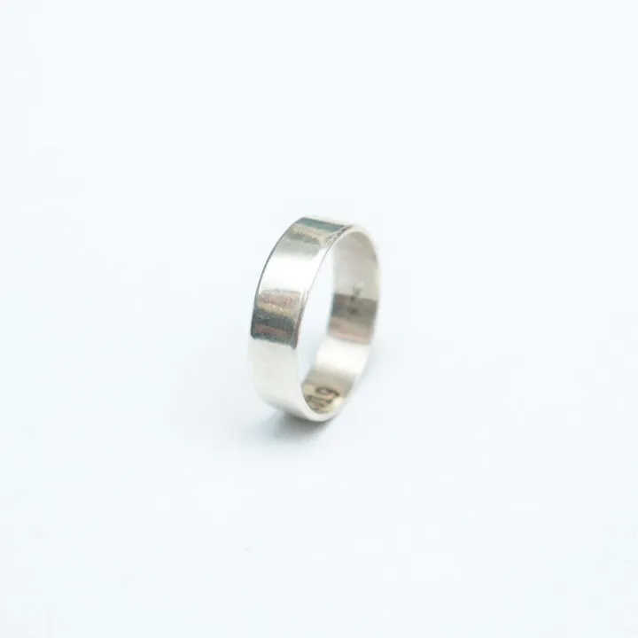 925%20Sterling%20Silver/%20Pure%20Silver%20Plain%20Ring%20For%20Unisex%20-%20Image%203
