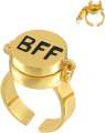 Creative New Cute SpongeBob Patrick Friendship BFF Open Ring Forever Friend Gift. 