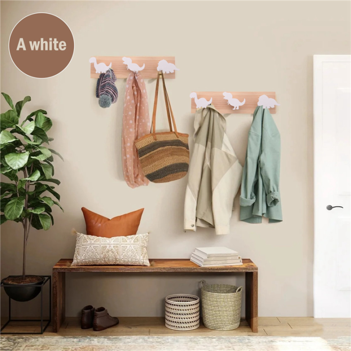 Kids%20Dinosaur%20Wall%20Mounted%20Coat%20Hooks%20Wooden%20Door%20Hanger%20for%20Boys%20Bedroom%20Nursery%20Playroom%20Decorations%20-White%20-%20Image%207