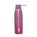 Thermosteel 500 ml Water Bottle 24 Hours Hot and Cold Double Walled Anti Skid Rustproof Leakproof Bottle for Office, School, Gym, Trekking,Purple. 