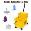 Extra Strong Yellow Heavy Duty Mop Bucket  with Wringer 20Litre / 20L Mop Bucket with Wringer Down Press. 