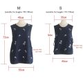 Multipurpose Round Neck Apron Vest Cotton Sleeveless Embroider Pullover Japanese Solid Color Coffee House Uniform Clothing Accessories. 