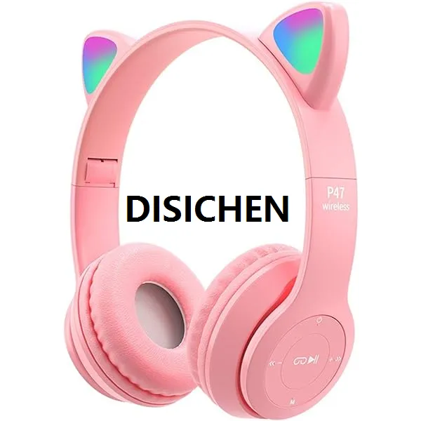 DISICHEN%20P47%20Bluetooth%204.1%20Headphone%20Wireless%20Headband%20Earphone%20Hands%20Free%20Music%20Headset%20With%20MF/TF%20AUX%20ports%20,%20P47%20Cat%20Ears%20Hot%20Selling%20-%20Image%209