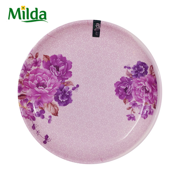 Milda Melamine Plate Deep Thali 10 inch 6 pcs set