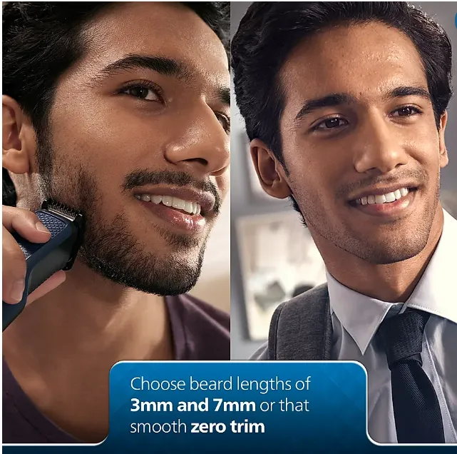 PHILIPS%20BT1233/18%20%20Lasts%204x%20Longer%20with%20DuraPower%20Technology%20%7C%20Charging%20Indicator%20%7C%20Trimmer%2030%20min%20Runtime%204%20Length%20Settings%7C%20SkinProtect%20Beard%20Trimmer%20-%20Image%203