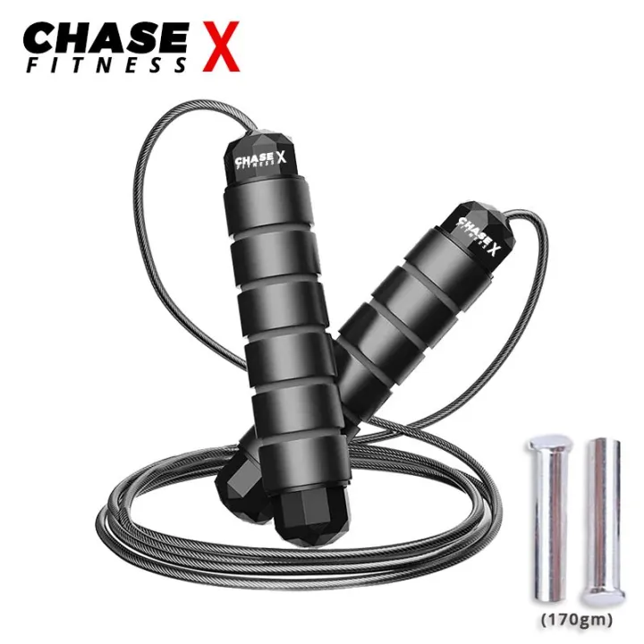 Chase%20Jump%20Rope%20with%20weights%20(220%20g)%20For%20Men%20&%20Women%20Adjustable%20Jumping%20Rope,%20Skipping%20Rope,%20Gym%20Rope/Exercise%20Rope%20Cardio%20Workout%20skill%20training%20-%20Image%203