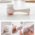 3D Double Side Face Washing Brush with OFT Fur Silica Instrument for Home Based Face Clean and Pores Deep Cleanin. 