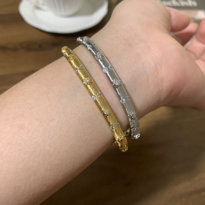 【Exclusive Offer】Italian Cloth Qi Latiras Bracelet Women's Stacked Tiger Eye Four-leaf Clover Bracelet Vintage Maillard Style