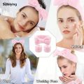 Sutuiying 4pcs/Set - 1pc Silicone Face Ice Pack, 1pc Face Wash Makeup Headband, Luxury 2pcs Wristbands. Ice Roller for Face, Eye Neck, Massager. 