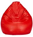 Unique  Classic Bean Bag (SIZE XXXL) with Beans (Color Red). 