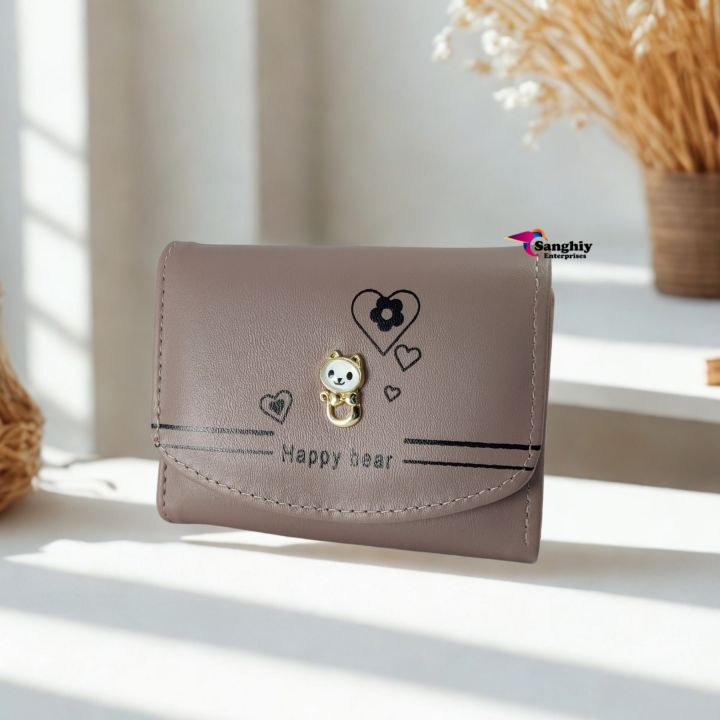 Lucky%20Cat%203%20Fold%20Slim%20Slime%20Simple%20Card%20Holder%20Wallet%20for%20Women/Easy%20Fit/Women%20Wallet/Slim/Cute%20Cat%20Wallet%20-%20Image%204
