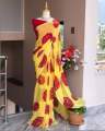 Print Chiffon Saree for Women. 
